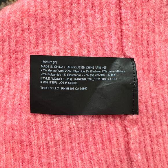 THEORY Karenia Turtleneck Sweater Merino Wool Blend Oversized Chunky Knit - Picture 10 of 10